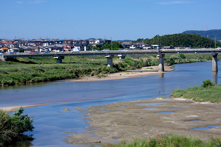 現在の大和川と新御幸橋